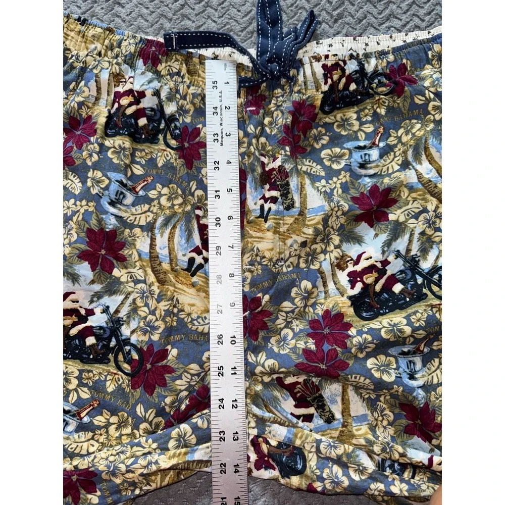 Tommy Bahama Men's Santa Clauses Bike Paradise Lounge Pajama Pants All Over XL
